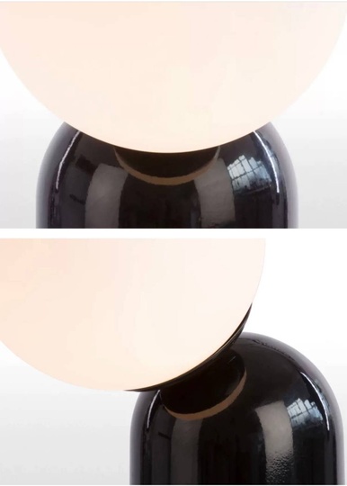 Настольная лампа DIN 15*34, черный, смола