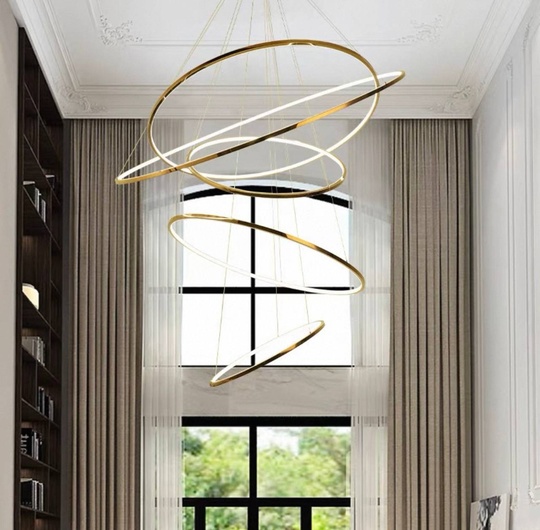 Люстра подвесная, медь, ПММА, PADDY 60*80*100*120*150 металл, LED.