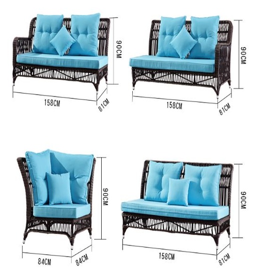 Диван из ротанга Purple leaf