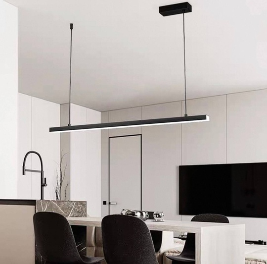 Люстра черная Lumis, металл, 88*200 см, светодиодная, LED