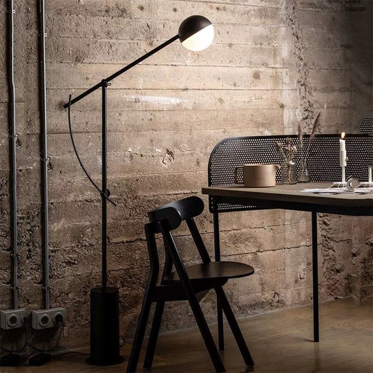 Торшер черный Luminan, 61*140 см, светодиодный, G9, металл, 10 Вт