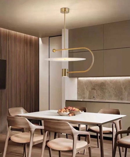 Светильник подвесной, бронза, Ellevap, металл, 60*30 см, LED