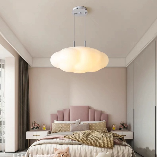 Люстра подвесная, белый, ПММА, ACE 55*36, металл