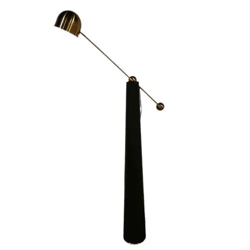 Торшер черный Aurexis, 85*175 см, LED, Е27, кожа и металл, 14 Вт