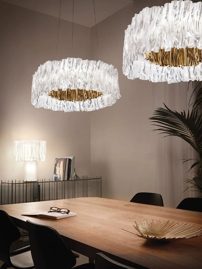 Люстра золотая Ultrivex, металл, 78*20 см, светодиодная, LED