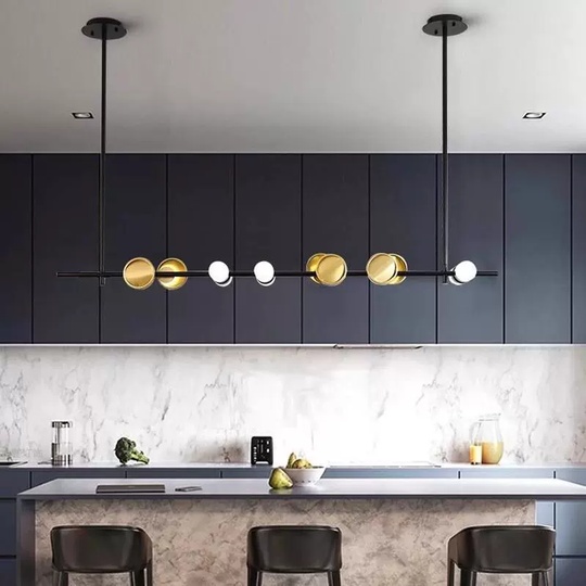 Люстра черная Love, металл, 140*100 см, светодиодная, LED