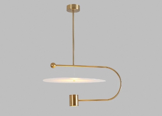 Светильник подвесной, бронза, Ellevap, металл, 90*38 см, LED