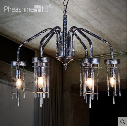 Дизайнерские светильник белый Aelvino, 70*61 см, led, e14, железо, стекло