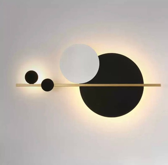 Настенный светильник DOUGL 46*90, черный, белый, металл, LED.