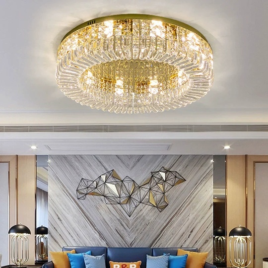 Люстра подвесная, золотой, кристалл, SOPHISTICATED 95*20, металл, LED.