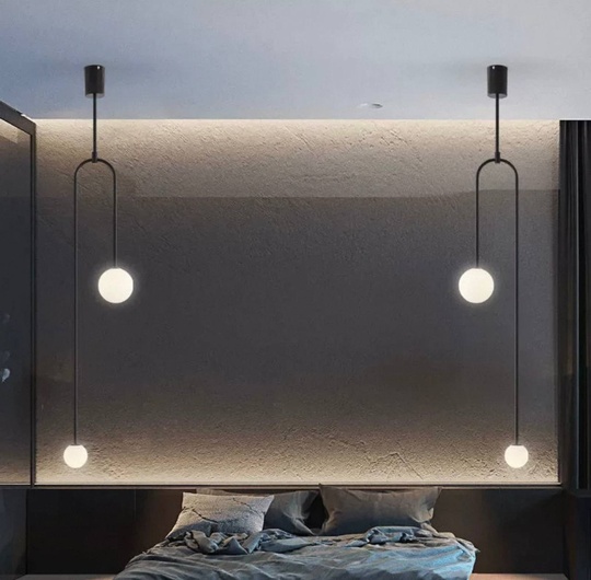 Светильник потолочный, черный, Elirvo, металл, 26*163 см, G9