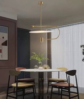 Светильник подвесной, бронза, Ellevap, металл, 90*38 см, LED