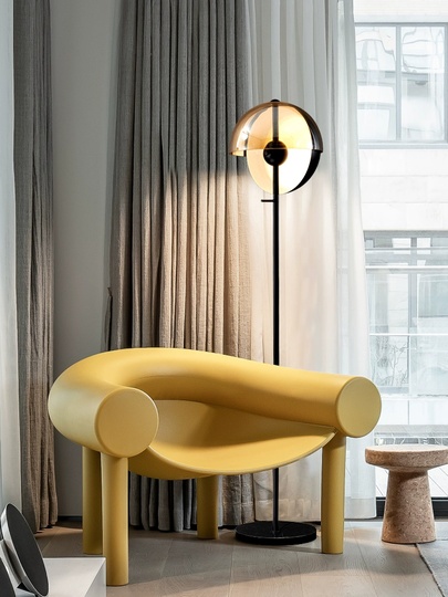 Торшер черный Ovixal, 30*30*150 см, LED, металл, 6 Вт