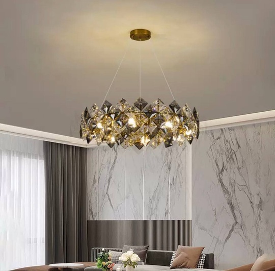 Люстра BANY 60*20 золото, стекло, металл, Е14.