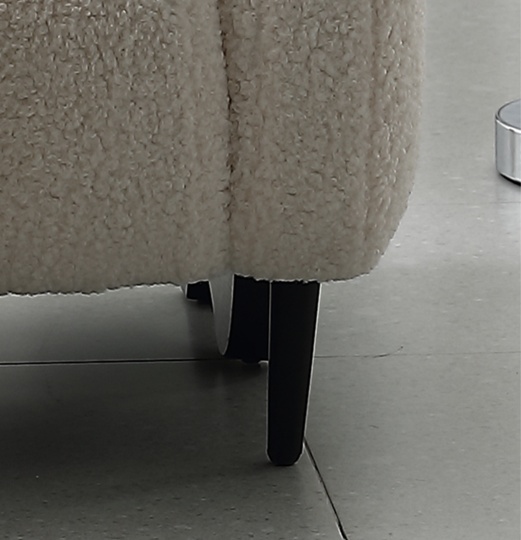 Кресло мягкое белого цвета ROSE, 89х81х87