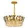 Люстра подвесная, золото, кристалл, DAMIAN 100*23 металл, E14.
