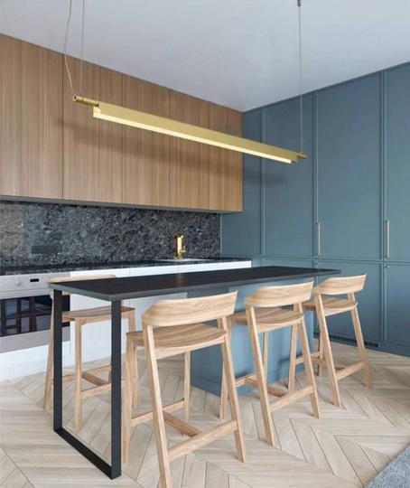 Люстра медная Virex, металл, 80*200 см, светодиодная, led