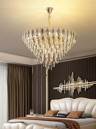 Люстра подвесная EREN 100*58 дымчатый, стекло, металл, Е14.