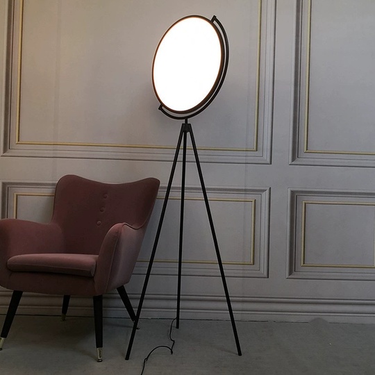 Торшер черный Elyesto, 60*75*180 см, LED, металл, 25 Вт