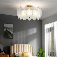 Люстра подвесная, медный, стекло, TUCKER 60*18 металл, E14.