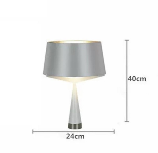 Настольная лампа AUSTEN 24*40, белый, металл, Е27.