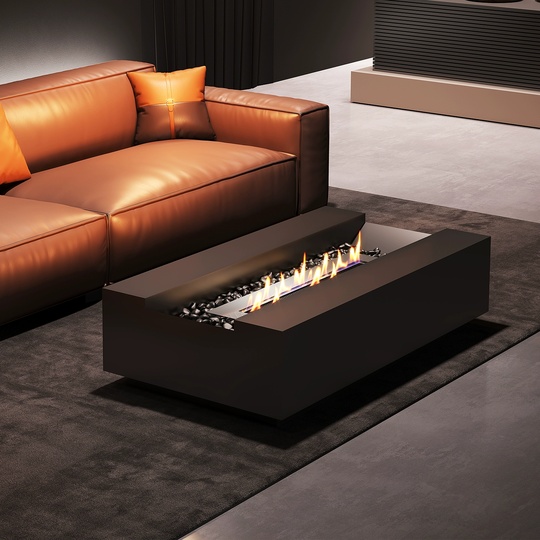 Живой камин, серый, Magic, 150*60*45 см, жидкостный