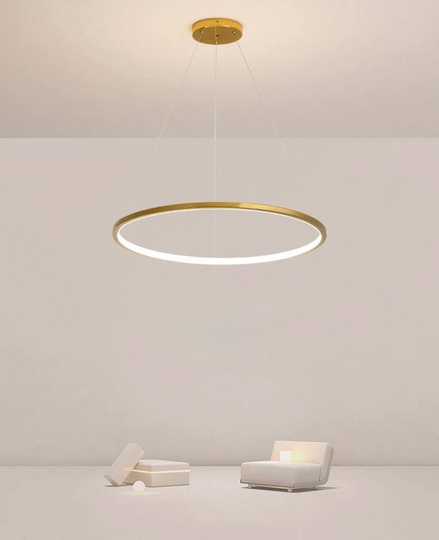 Люстра подвесная, медь, ПММА, WILLOW 120*2 металл, LED.