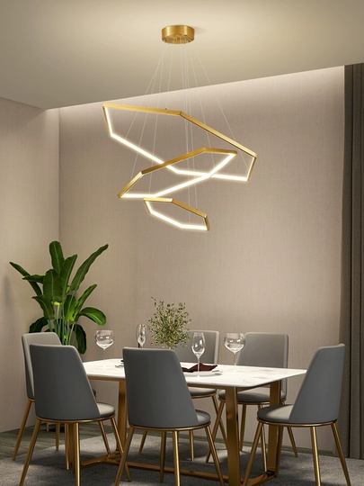 Люстра подвесная, медь, ПММА, BISCUIT 60*80*100 металл, LED.