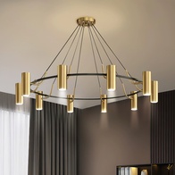 Люстра подвесная, бронза, ПММА, ALAN 92*150, металл, GU10