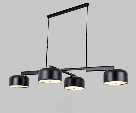 Люстра черная Altrexo, металл, 139*10 см, Е27