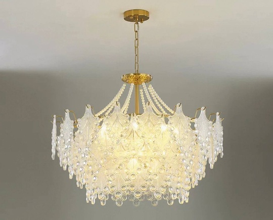 Люстра подвесная, медный, стекло, TASTEHOLDER 80*32, металл, E14.