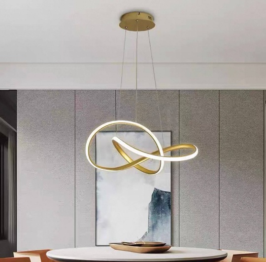 Люстра подвесная, золото, ПММА, JOSEPH GOLD 80*120, металл, LED