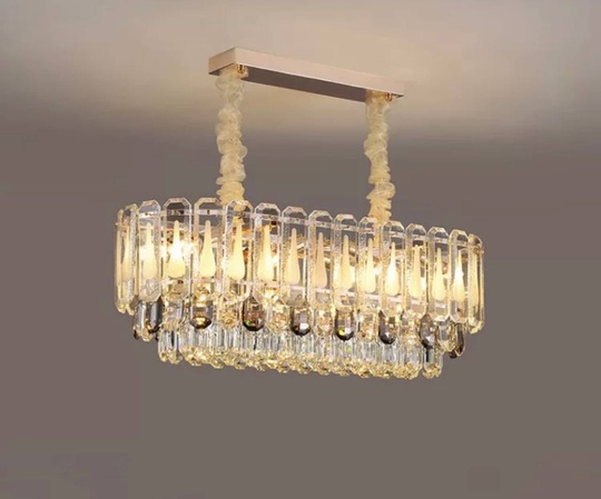 Люстра подвесная BEGUM 100*28 золото, стекло, металл, Е14.