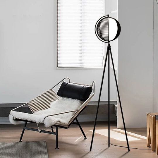 Торшер черный Lumus, 50*155 см, светодиодный, Е27, металл, 10 Вт