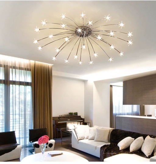 Люстра серебряная Elymbra, металл, стекло, 115*18 см, G4