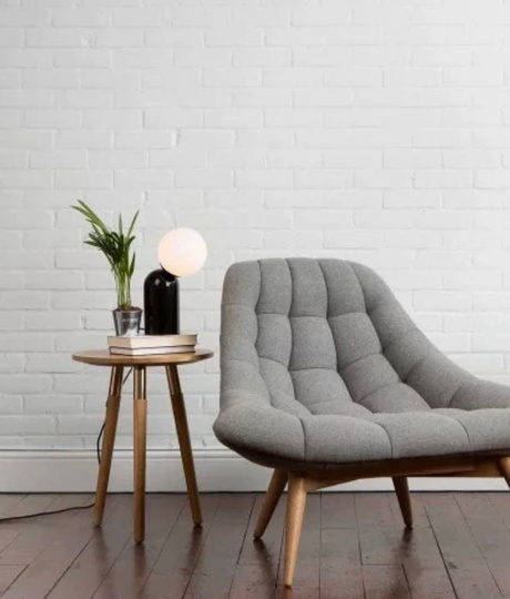 Настольная лампа DIN 15*34, черный, смола