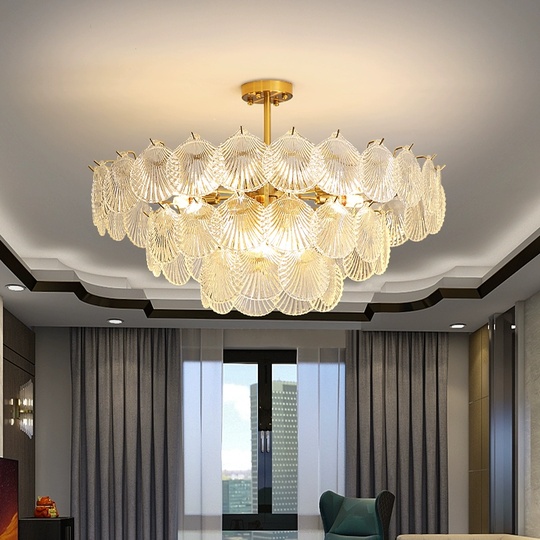 Люстра подвесная, медный, стекло, LUMINOUS 80*37, металл, E14.