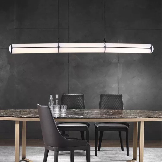 Светильник подвесной, черный, Elurix, металл, 120*10 см, светодиодная, LED