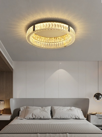 Люстра подвесная CENNET 80*12 золотой, хрусталь, металл, LED.