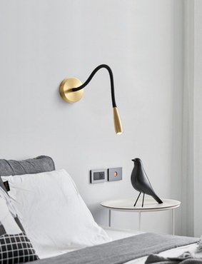 Настенный светильник (Бра) FLEXI MALANU, латунь, светодиодный