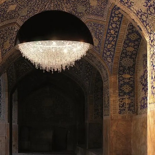 Люстра подвесная, серебро, черный, кристалл, SALENA BLACK 80*90 металл, LED.