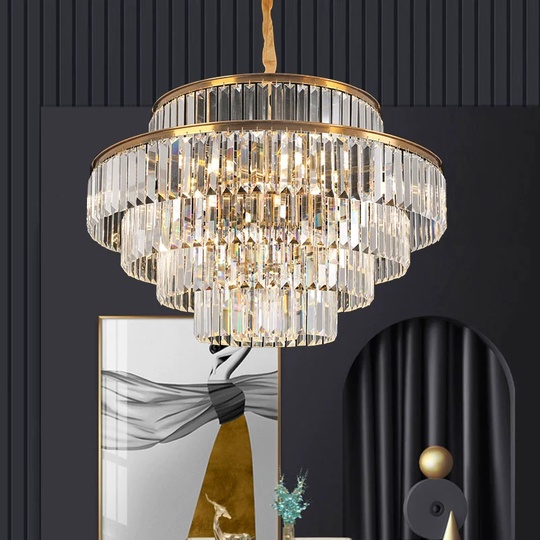 Люстра подвесная, золотой, стекло, AYAL 120*55, металл, E14.