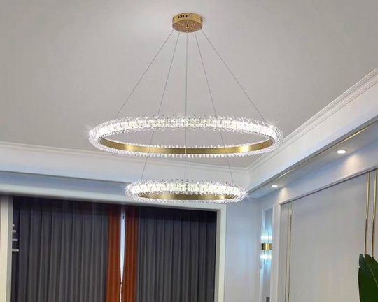 Люстра подвесная, медь, ПММА, ALI 60*100, металл, LED