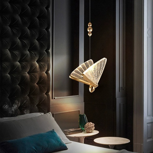 Подвесной светильник золотой Entrosic, металл, 13*14 см, LED