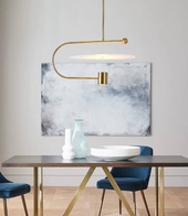 Светильник подвесной, бронза, Ellevap, металл, 60*30 см, LED