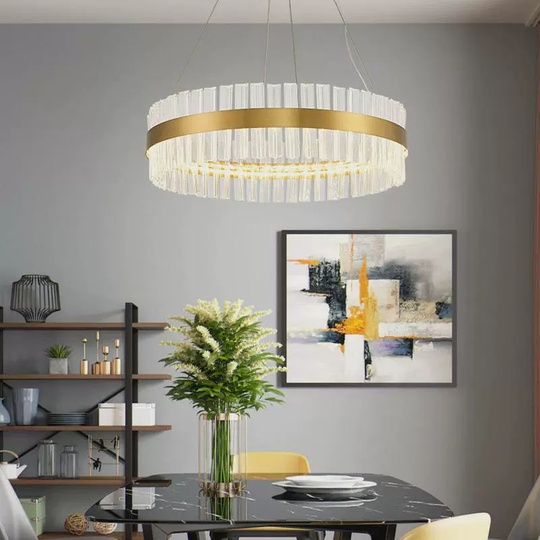 Люстра подвесная, медный, стекло, DECORATIVE 120*18, металл, LED.