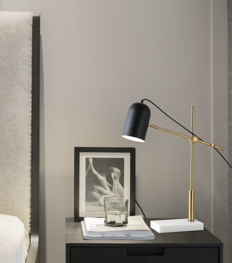 Настольная лампа золотая Spiro, 48*69 см