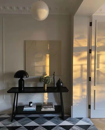 настольная лампа ATOLLO, черная, 38*55 см