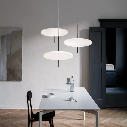 Светильник белый, Epivora, металл, стекло, 50*54 см, Е27