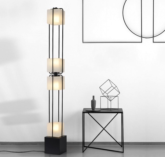 Напольный светильник черный PILASTRO, E14, 5 Вт